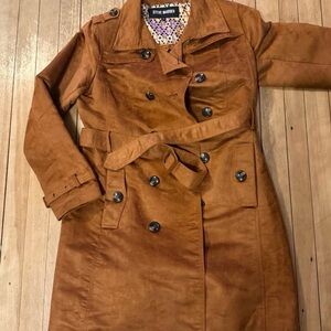 Steve Madden Tan Double-Breasted Trench Coat